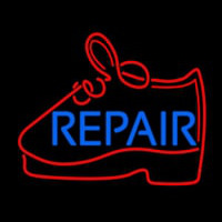 Blue Repair Shoe Neon Skilt