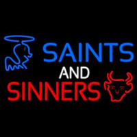 Blue Saints And Red Sinners Neon Skilt