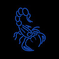 Blue Scorpion Logo Neon Skilt