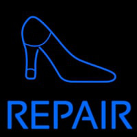 Blue Shoe Repair With Sandal Neon Skilt