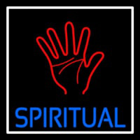 Blue Spiritual Neon Skilt