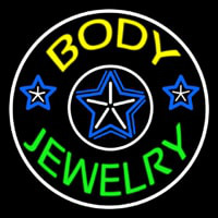 Body Jewelry Round Neon Skilt