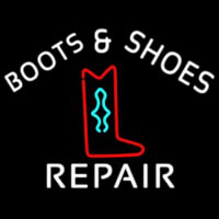 Boots And Shoes Repair Neon Skilt