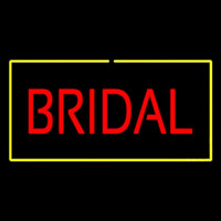 Bridal Rectangle Yellow Neon Skilt