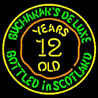 Buchanans Delu e 12 Year Old Neon Skilt