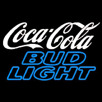 Bud Light Coca Cola White Beer Sign Neon Skilt