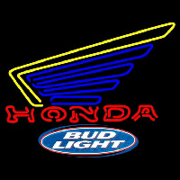 Bud Light Logo Honda Motorcycles Gold Wing Beer Sign Neon Skilt