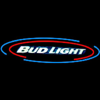 Bud Light Oval Large Beer Sign Neon Skilt