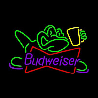 Budweiser Frog Neon Skilt