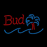 Budweiser Mini-palm Tree Beer Sign Neon Skilt