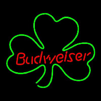 Budweiser Shamrock Beer Sign Neon Skilt