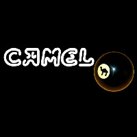 Camel Cigarettes Billiard Ball Neon Skilt