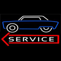 Car Logo Service Neon Skilt