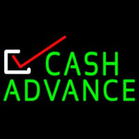 Cash Advance Neon Skilt