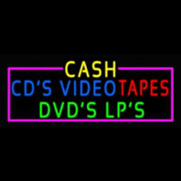 Cash Cds Videos Dvds Lps Tapes Neon Skilt