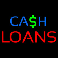 Cash Red Loans Neon Skilt