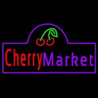 Cherry Market Neon Skilt