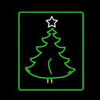 Christmas Tree Logo Neon Skilt