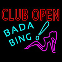 Club Open Bada Bing Neon Skilt