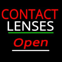 Contact Lenses Open Green Line Neon Skilt