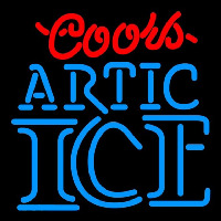 Coors Artic Ice Beer Sign Neon Skilt