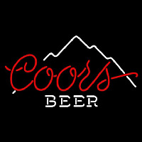 Coors Beer Mountain Beer Sign Neon Skilt