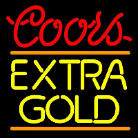 Coors E tra Gold Beer Sign Neon Skilt