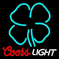 Coors Light Clover Beer Sign Neon Skilt