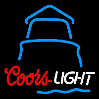 Coors Light Day Lighthouse Beer Sign Neon Skilt