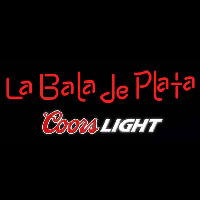 Coors Light La Bala de Plata Beer Real Neon Glass Tube Neon Skilt