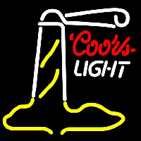 Coors Light Lighthouse Beer Sign Neon Skilt