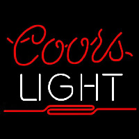 Coors Light Red Beer Sign Neon Skilt