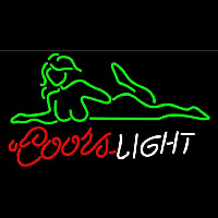 Coors Light Se y Girl Beer Sign Neon Skilt