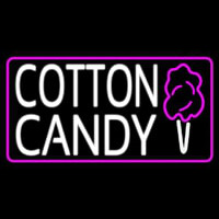 Cotton Candy With Logo Neon Skilt