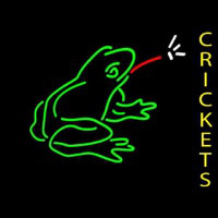 Crickets With Logo Neon Skilt