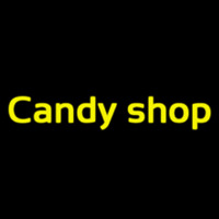 Cursive Candy Shop Neon Skilt