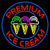 Custom Premium Ice Cream Neon Skilt