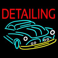 Detailing With Car Logo Neon Skilt