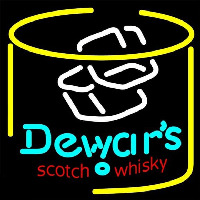 Dewars Scotch Whisky Neon Skilt