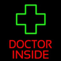 Doctor Inside Neon Skilt