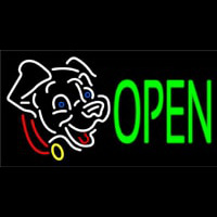 Dog Open 1 Neon Skilt