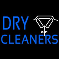 Dry Cleaners With Shirt Logo Neon Skilt