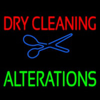 Dry Cleaning Alteration Neon Skilt