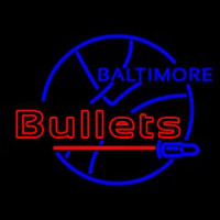 Early Baltimore Bullets Logo Neon Skilt