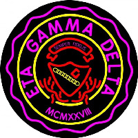 Eta Gamma Delta Logo Neon Skilt