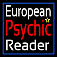 European Psychic Reader Neon Skilt