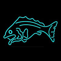 Fish Tuquoise Logo 1 Neon Skilt