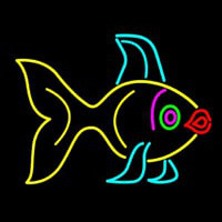 Fish With Lips Neon Skilt