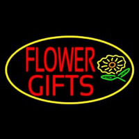 Flower Gifts In Block Oval Neon Skilt