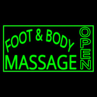 Foot And Body Massage Open Neon Skilt